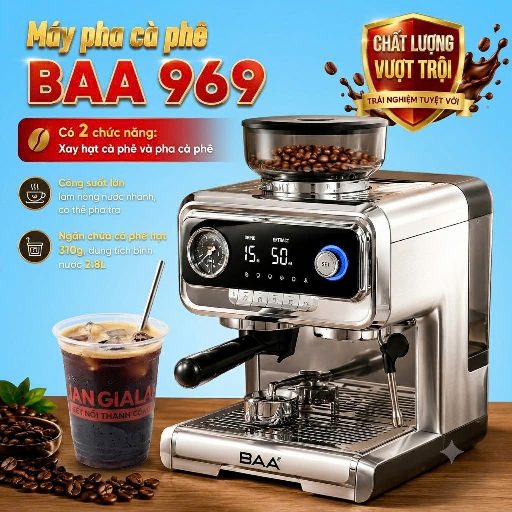 Máy Pha Cà Phê BAA 969