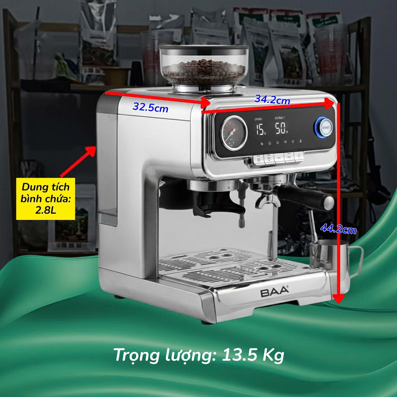 Máy Pha Cà Phê BAA 969 - Ảnh 2